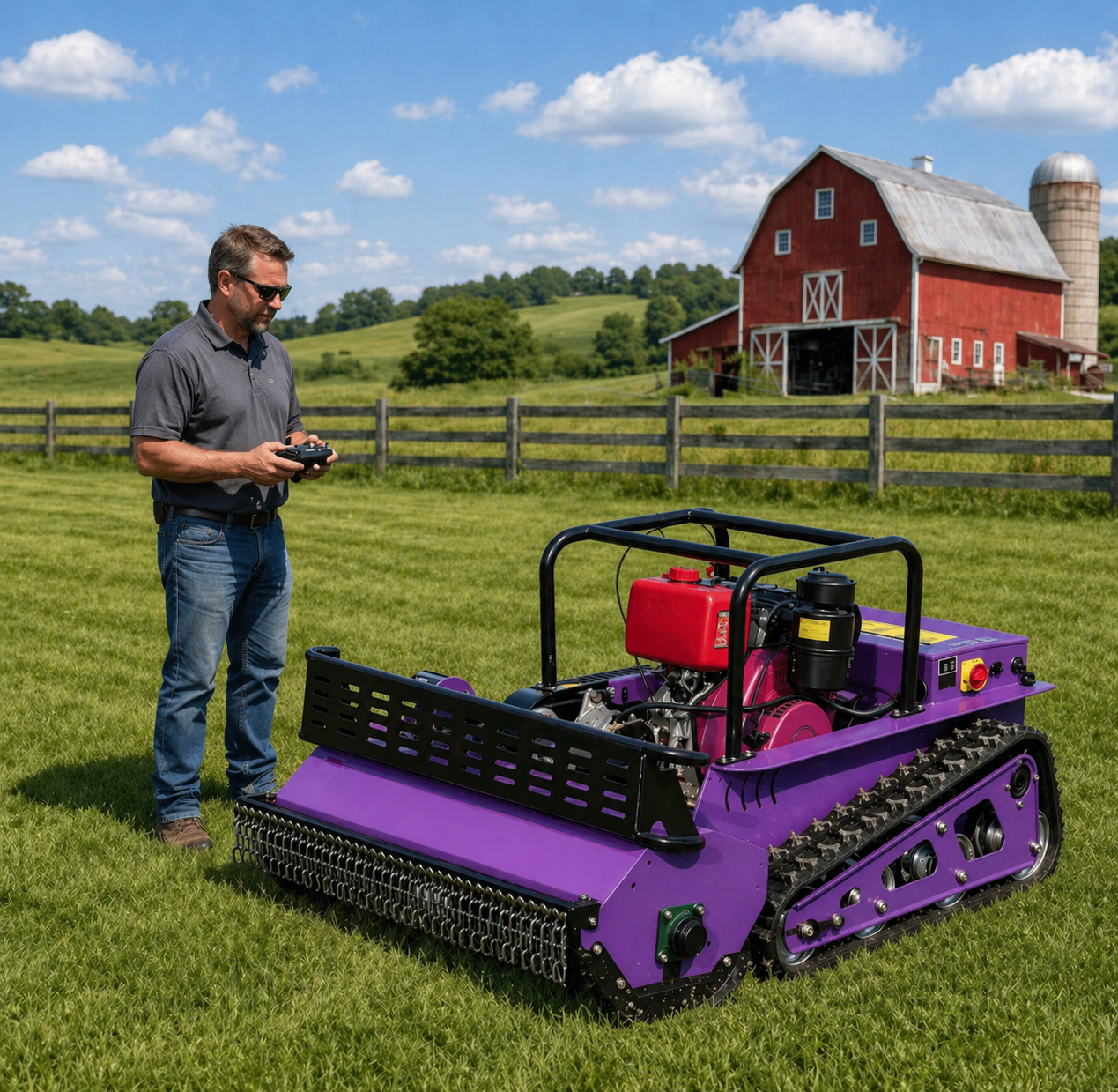 TitanTrack Pro Remote Control Custom Mower!